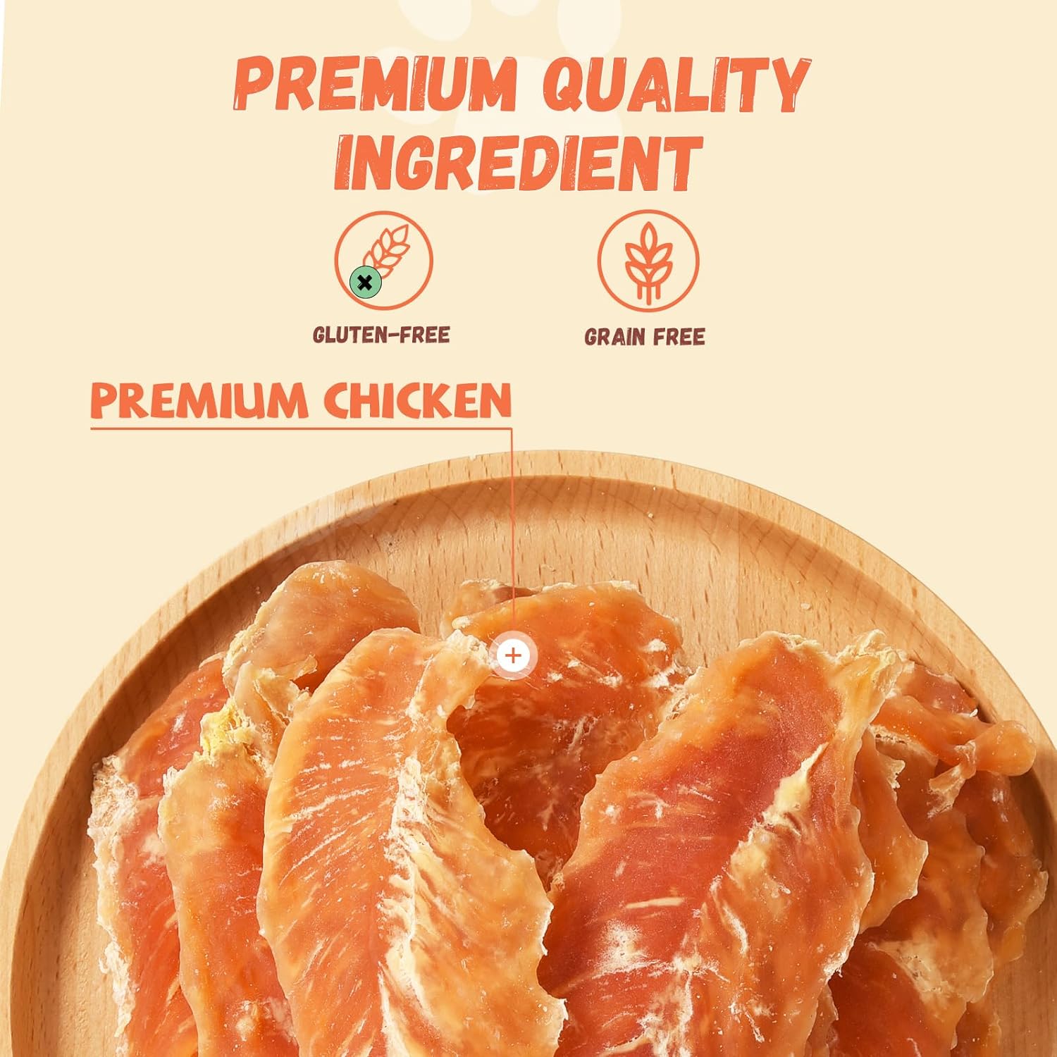 Pawmate Chicken Jerky Dog Treats, High Protein Pure Chicken Snacks for Small Medium Large Dog, 11 oz