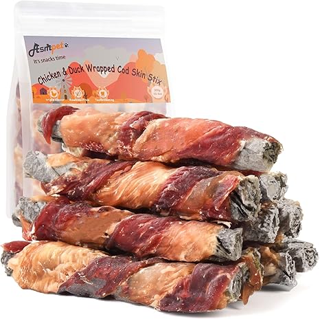 Chicken & Duck Wrapped Cod Skin Sticks 40-track