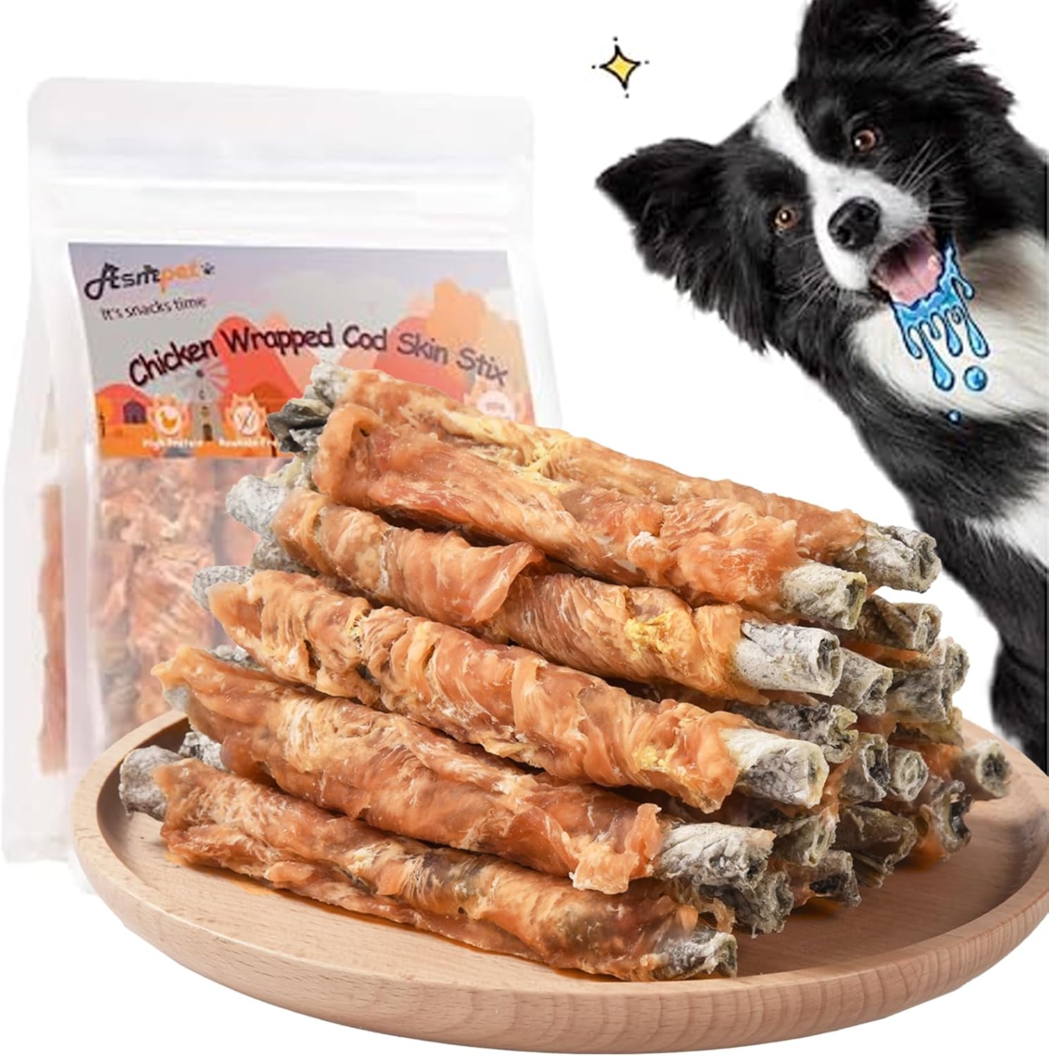 Chicken Wrapped Cod Skin Sticks 35-track