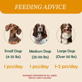 Pawmate Rawhide-Free Dog Treats, Beef Tendon Dog Chews for Small Medium Large Dogs, 11 oz