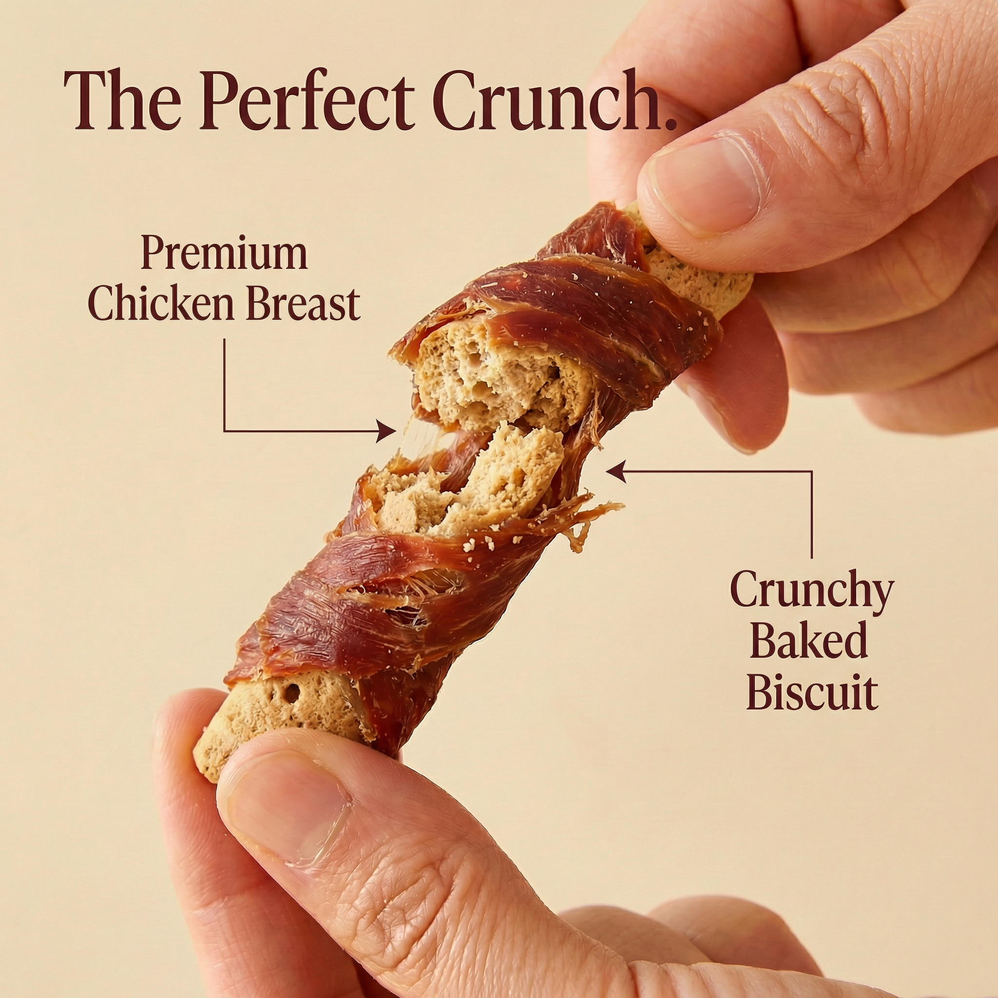 Pawmate™ Human Grade Chicken Jerky Biscuits - Grain-Free Crunchy Dog Training Treats