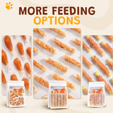 ASMPET Chicken Jerky Wrapped Biscuits Stick Dog Treats, Soft Chewy Rawhide Free Dog Chews for Small Medium Large Dogs, 10.6oz