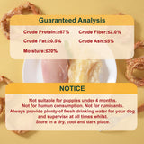 Pawmate Rawhide-Free Dog Treats, Beef Tendon Dog Chews for Small Medium Large Dogs, 11 oz