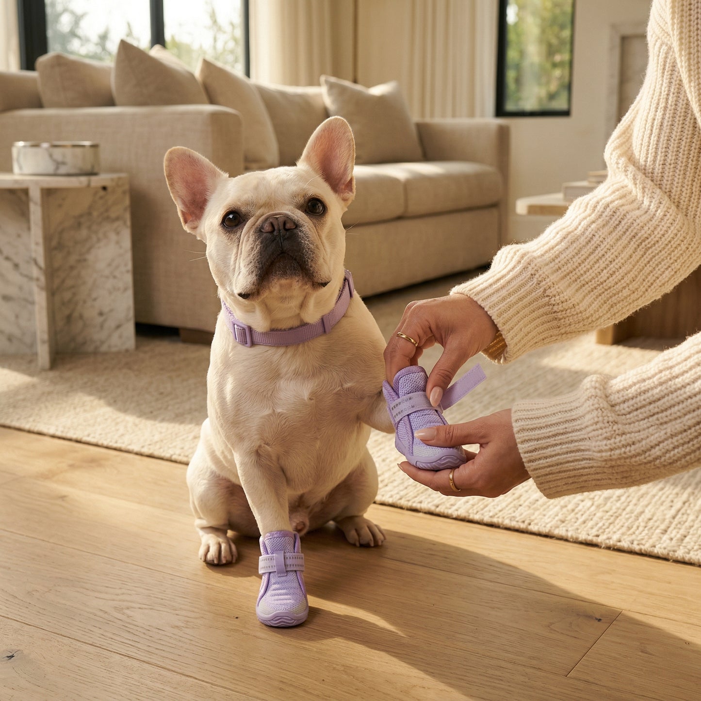 All-Weather Dog Boots-Purple