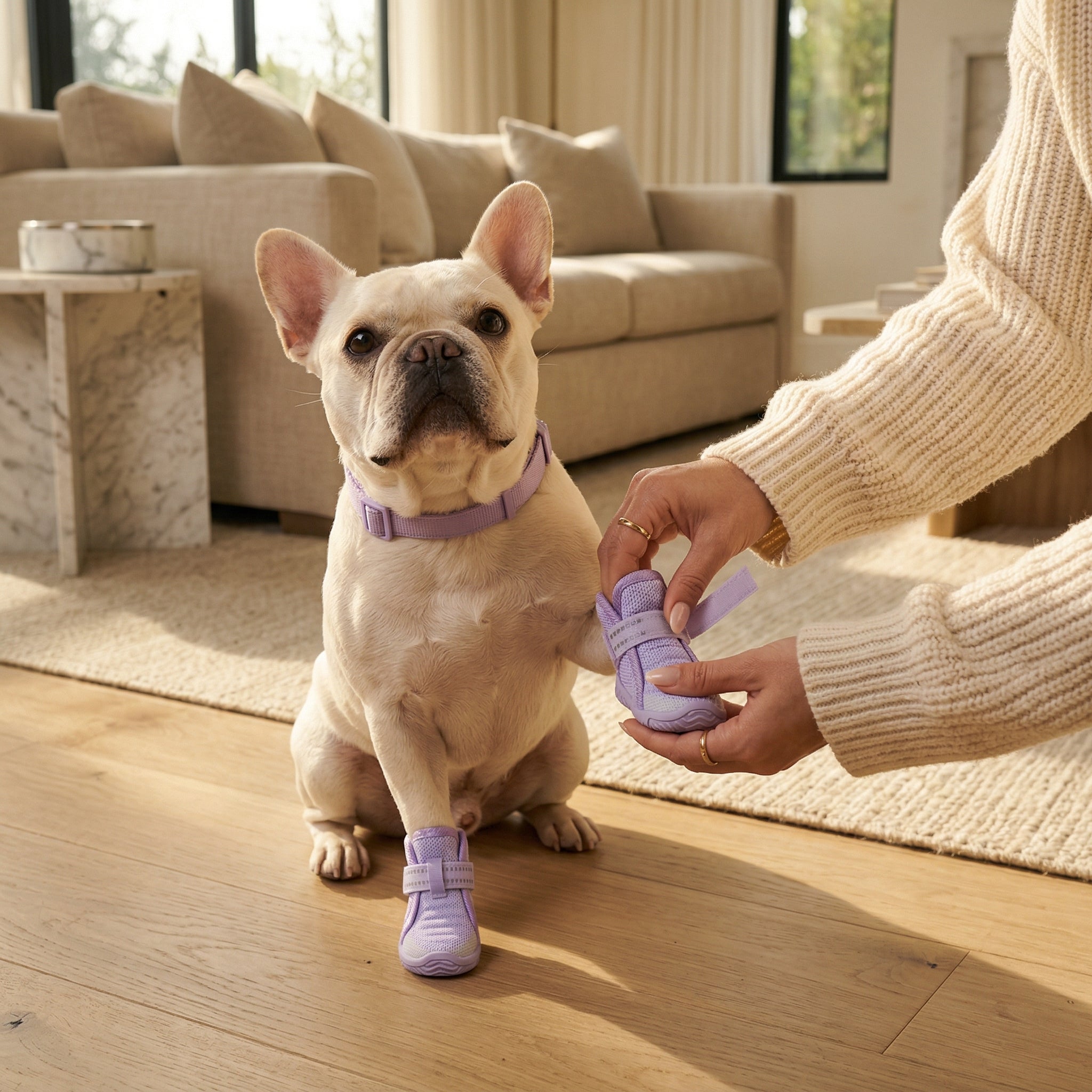 All-Weather Dog Boots-Purple