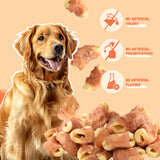 Pawmate Chicken Jerky Wrapped Apple Dog Treats, Promote Digestion Chews for All Dogs, 10.6oz