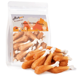 ASMPET Natural Healthy Dog Treats, Chicken Wrapped Calcium Bone, Rawhide Free, Training Treats for Small Medium Large Dog, 10.5 oz