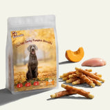 Chicken Jerky Wrapped Pumpkin Biscuits Dog Treats